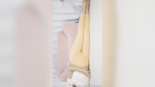 시골영희 홈트중 레깅스 내리고 뒷치기시골영희