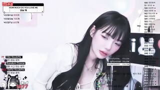 bj히키 올노출 방송 사고 영상 = (온팬 Mozzi) korean bj