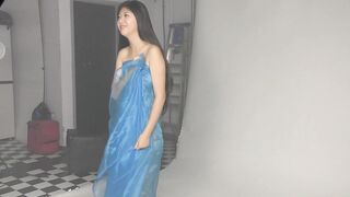 파란천 날리며 허접한 촬영중인 누드모델 china