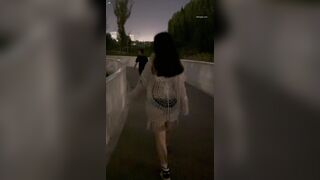 西萌工作室♏微胖极品BBW小佳 夜晚公园路边露出2部 4K版 china (2)