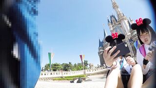 顔出しjk49 夢の国23とにかく自撮り中のjkのスカートの中身 ５組 voyeur jp