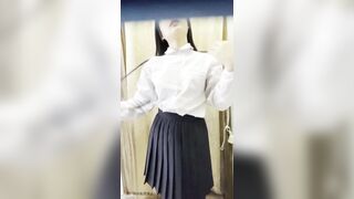 ②jk2人とシャワー浴びたら1人がオ ニーし始めた voyeur jp